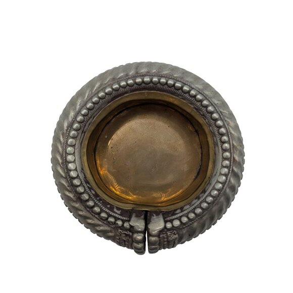 Antique Ethnic North African Moroccan Silver Anklet Ashtray Catchall Dish - Picture 6 of 10